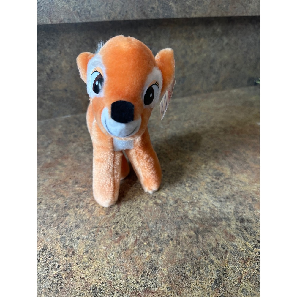 Vintage Disney Bambi Plush Stuffed Animal Toy Animated Film Classic NWT